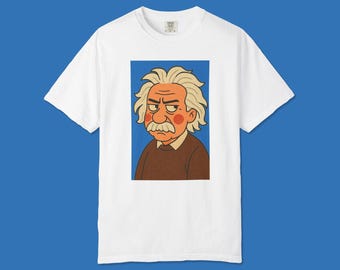 Camiseta de Albert Einstein Gruñón: Camiseta unisex con gráfico bohemio