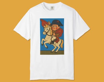Camiseta gráfica de Napoleón Gruñón: Camiseta unisex de estilo vintage