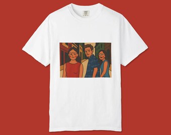Camiseta con meme de chica celosa y gruñona: camiseta gráfica unisex con colores cómodos