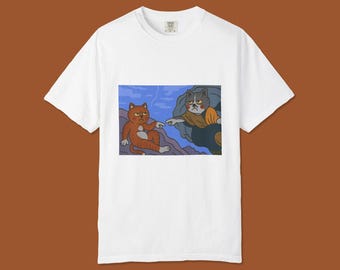 Camiseta gráfica de Grumpy Godly Cats: camiseta unisex de inspiración vintage
