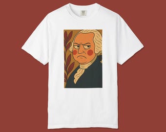 Camiseta gráfica del presidente gruñón Washington: camiseta artística de inspiración vintage