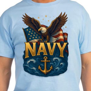 United States Navy Logo 4 T-shirts From VetsUSA. US Navy Veteran Gift – Military Tee for Sailors