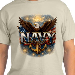 United States Navy Logo 3 T-shirts From VetsUSA. US Navy Veteran Gift – Military Tee for Sailors