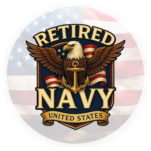Stickers - United States NAVY 4 inch Self Adhesive Stickers