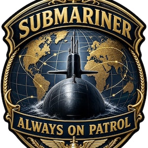 Submarine Force Patch Ball Cap | Navy Submarine Veteran Hat | Handmade Twill Emblem Cap
