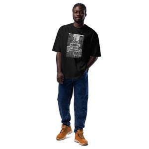 Übergroßes schweres T-Shirt Grafik