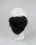 Black Sweetheart Mask- Heart Face Mask, Face Covering, Cute face mask 