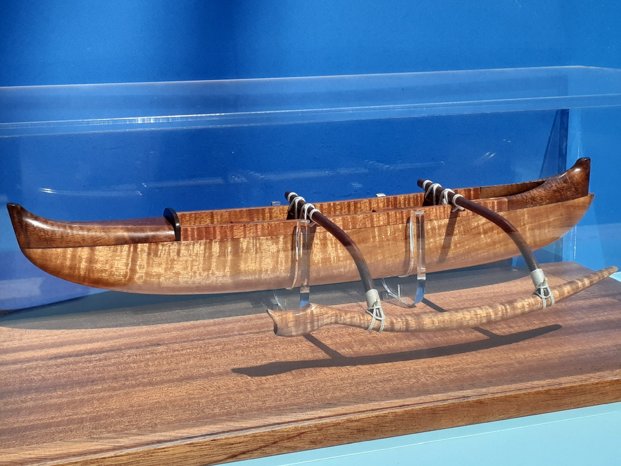 AUTHENTIC HAWAIIAN OUTRIGGER canoe by Francis Pimmel — HAWAIIAN CANOES