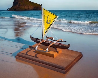 6-inch HAWAIAN RACING CANOE