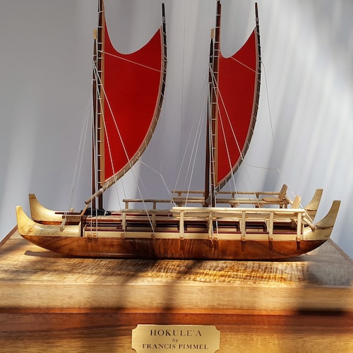 HOKULE'A VOYAGING CANOE, a True Scale Model - Etsy