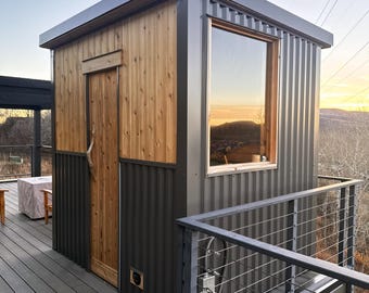 DIY Sauna Building Plans & Blueprints - 6'x8' - Full Framing Plans and Details