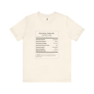 Politthriller Genre T-Shirt (helle Farben) | Bücherwurm T-Shirt für Suspense und Spionage-Thriller Fans