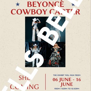 poster personalizzato del tour di Cowboy Carter