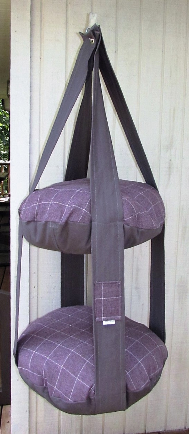 Katzenbett moderne lila & weißes Quadrat Print Kitty-Cloud | Etsy