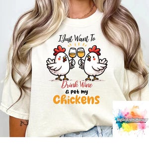 Wine & Chicken Lady T-Shirt