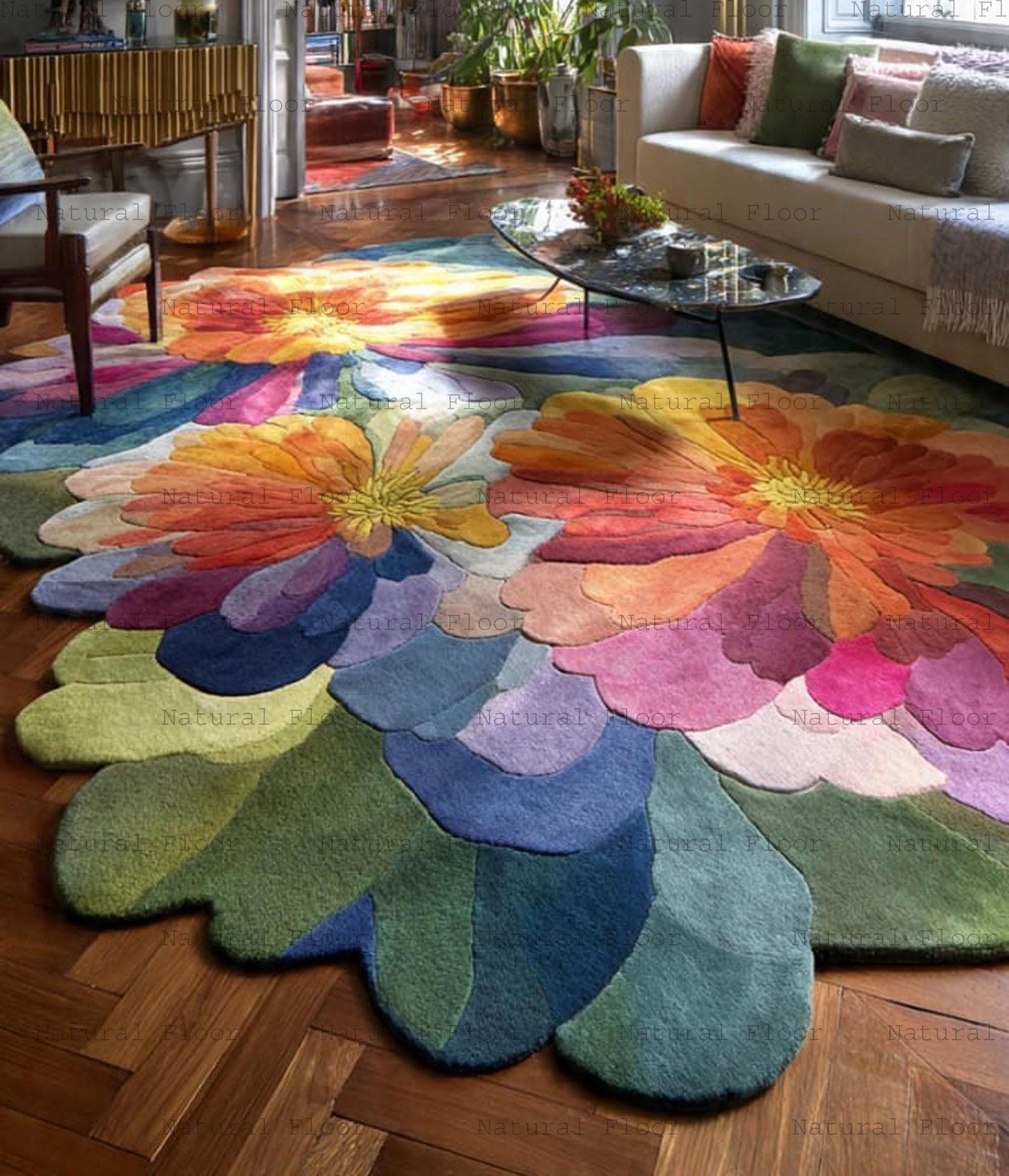 Large Graphic Rug - Etsy