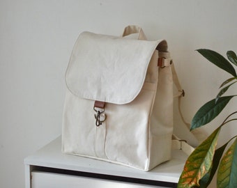 Cotton canvas backpack