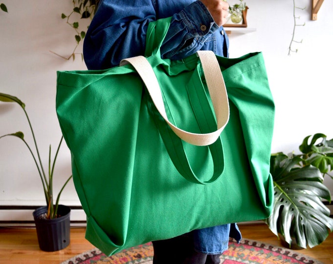 Large tote x green