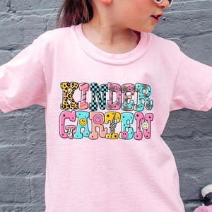 Kindergarten Shirt Back To School Shirt Retro Kindergarten T-shirt First Day of School Shirt Retro Tee Comfort Colors Kindergarten Outfit