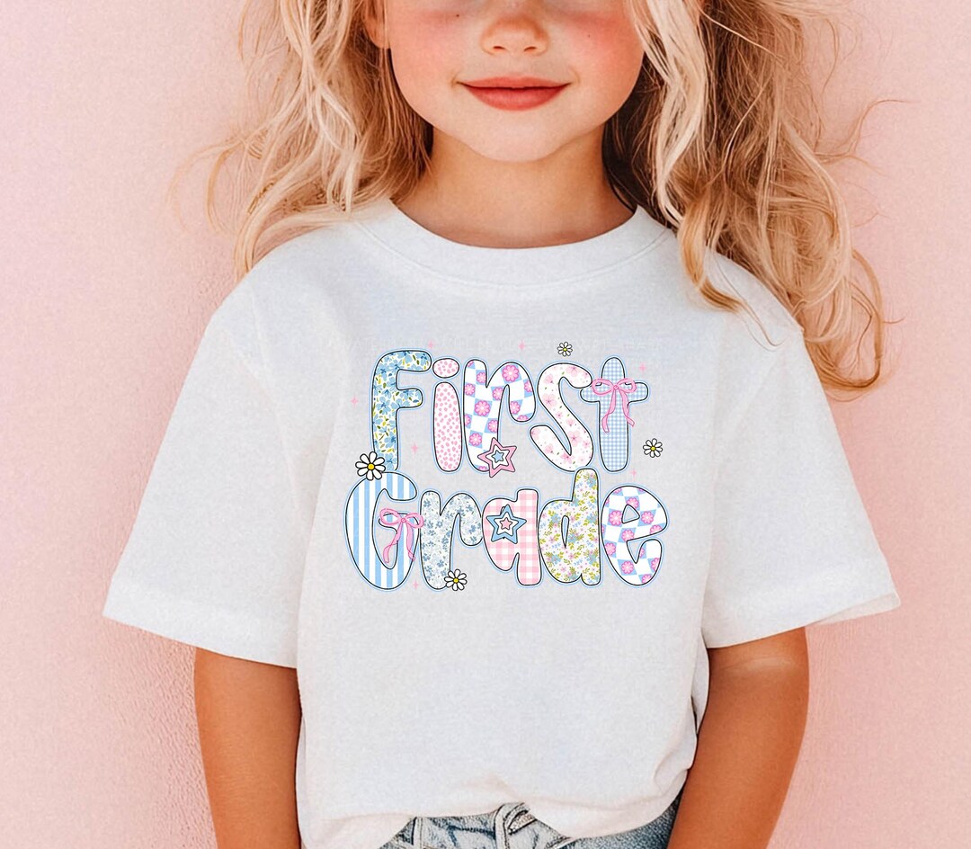First Grade Shirt Back to School Shirt First Day of School Tshirt Girls ...