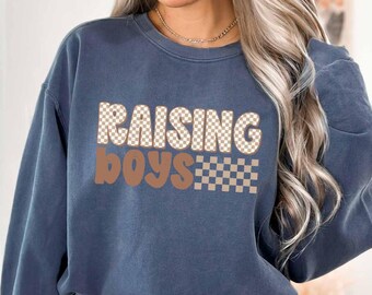 Camiseta para criar niños, camiseta para mamá, estampado a cuadros, linda camiseta gráfica de vida de mamá, camiseta a cuadros marrón de moda para criar niños, camiseta de regalo para el Día de la Madre