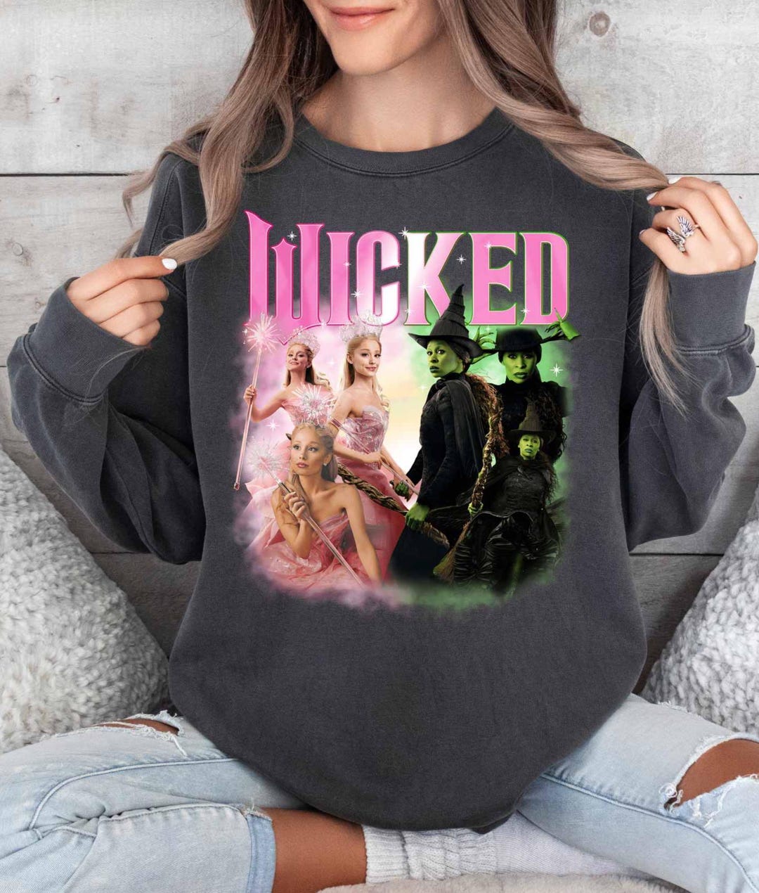 Wicked Musical Shirt Broadway Wicked Shirt Glinda and Elphaba Pink ...