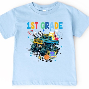 First Grade Shirt Back To School Shirt First Day of School Tee Boys Monster Truck T-Shirt First Grade Outfit Toddler Boy Gift 1st Grade Tee