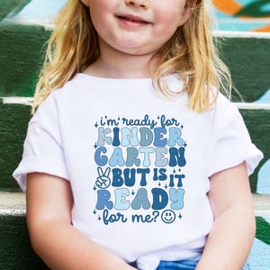 Kindergarten Shirt Back to School T-Shirt Kindergarten Tee First Day of School Shirt Cute Kindergarten Outfit Retro Kindergarten Tshirt