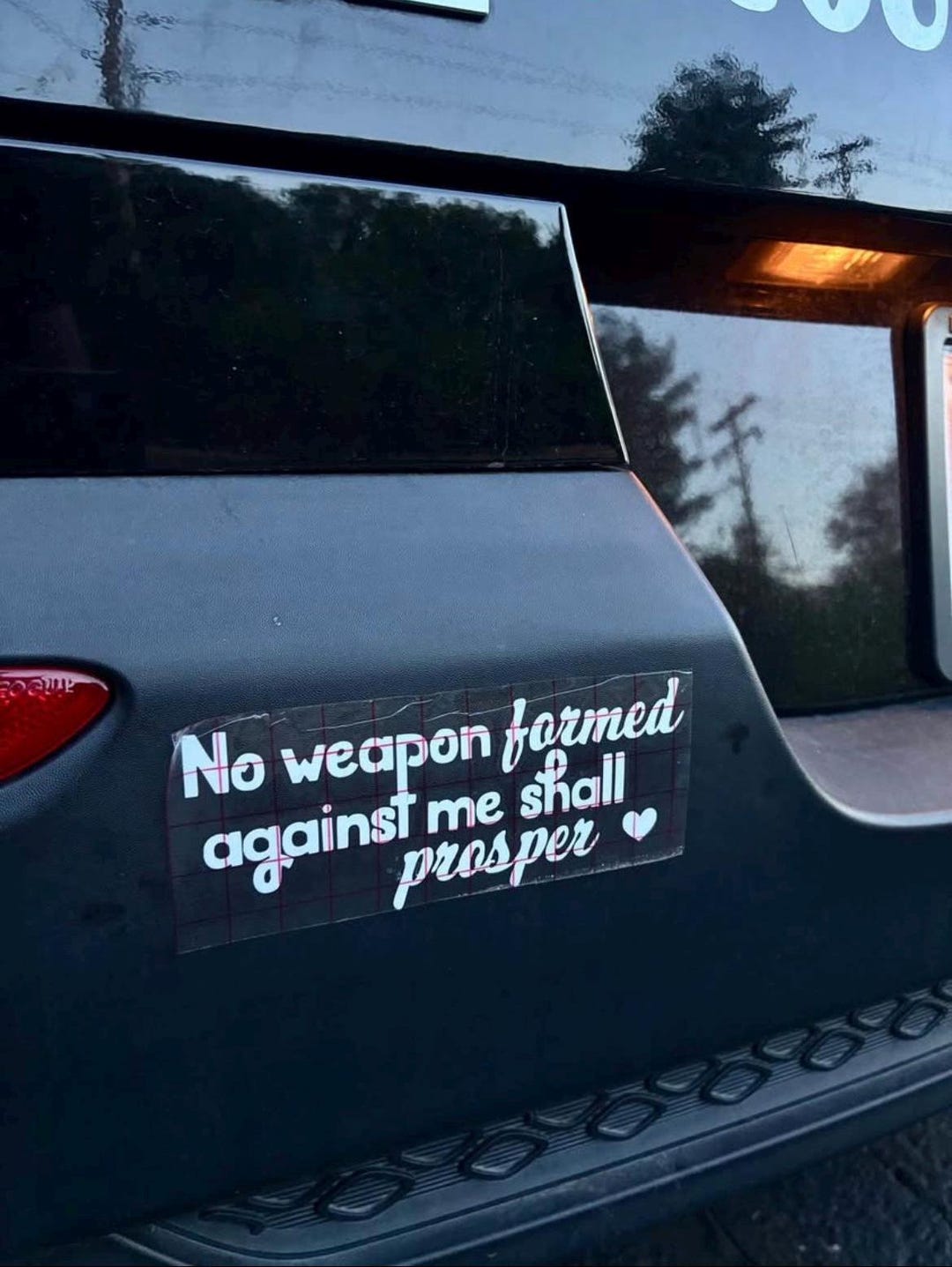 Isaiah 54:17 Scripture Car Decal, Christian Bumper Sticker - Etsy
