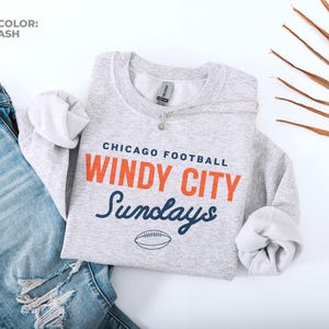 Chicago Bears Football Sweatshirt,Vintage Unisex Chicago BearsCrewneck,Gift for Football Fan,Oversized Chicago,Trendy Chicago Fan, Da Bears