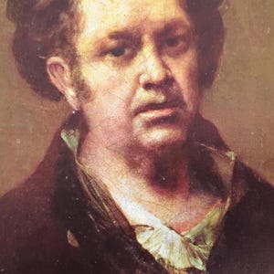 Goya, Museu do Prado, Espanha, cartão postal vintage dos anos 1950