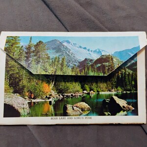 Cartella panoramica del Colorado degli anni '50 circa - set di cartoline/fotografie