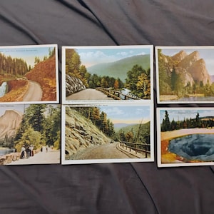 Lotto di cartoline panoramiche d'epoca del 1900 (6 cartoline)