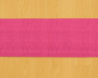 Handmade Pink Cotton Runner Rug: Solid Flatweave Carpet