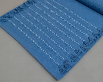 Handwoven Organic Cotton Yoga Mat – Eco friendly Exercise & Meditation Mat, Travel-Friendly 2x6 Ft