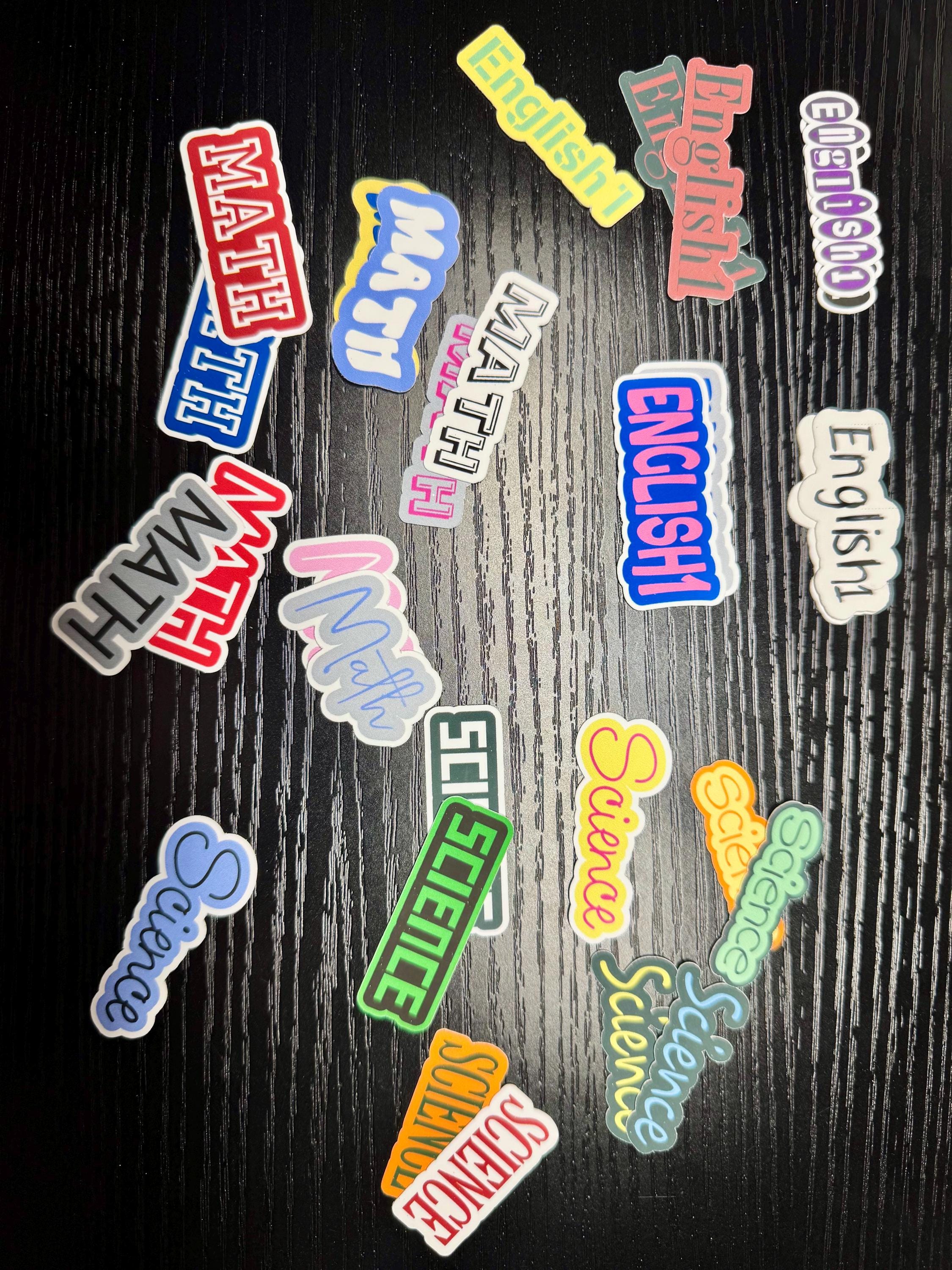 Custom Subject Vinyl Sticker Packs – Personalized Waterproof Stickers ...