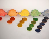 Educational Wood Toy -Teaching Turtles- Colors and Counting 20 piece Set