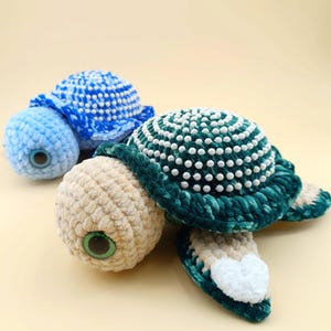 Schildkröten Häkelanleitung Amigurumi PDF, Beach Häkelanleitung, Ocean Amigurumi, Accessoires, Schildkröten häkeln, Süße Tiere häkeln