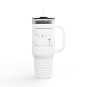 Religious Travel Mug, Jesus Inspirational Quote, Christian Gift, Insulated Coffee Cup, Religious Drinkware