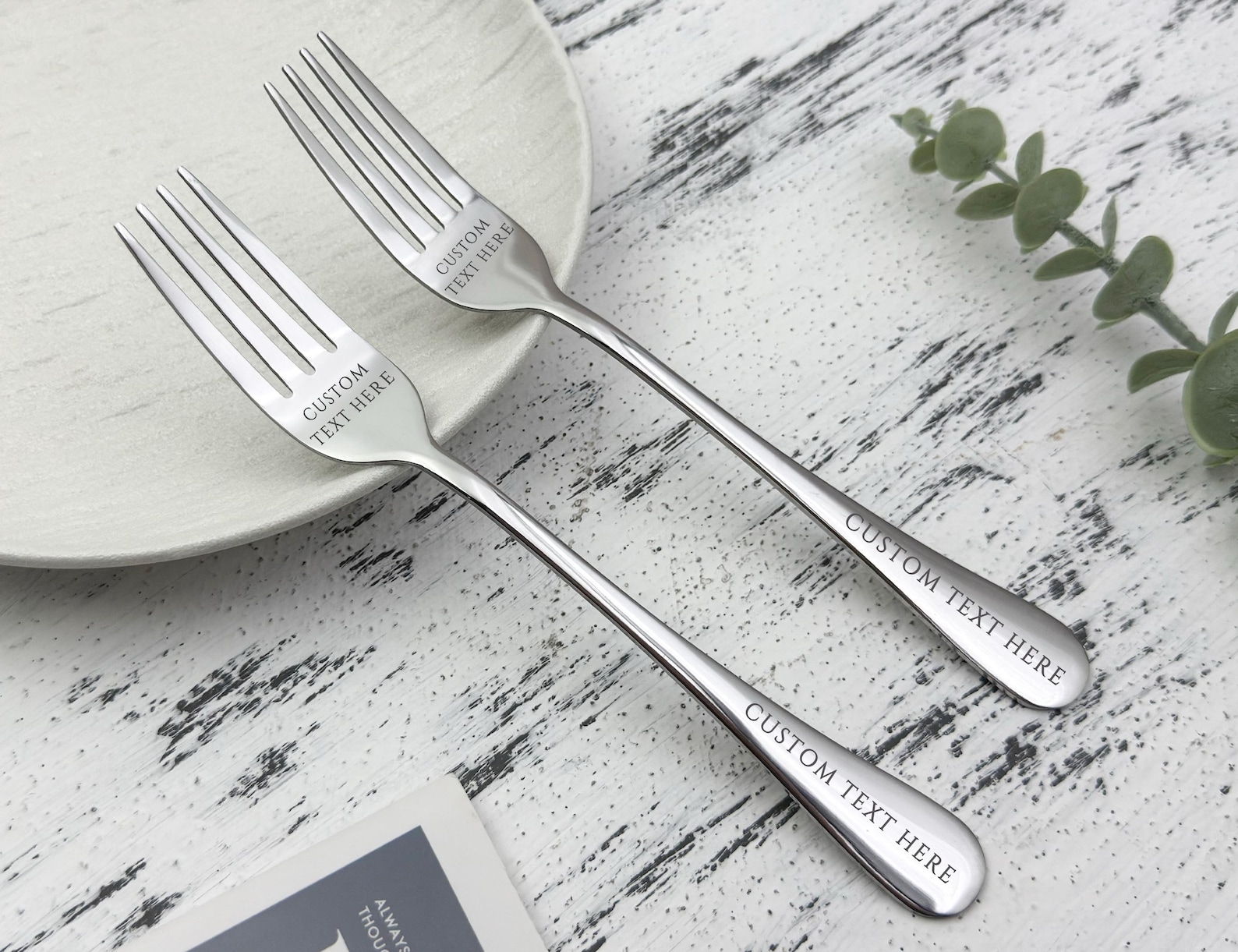 Fork with Custom Saying/Customized Spoon Wedding Set/Engraved Stainless Steel Dessert Fork/Customized Home Decor Gift/Table Decor in Bulk