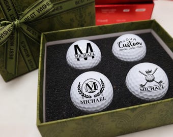 Personalized Golf Balls with Gift Box | Valentine's Day Gift | Custom Golf Gift for Men | Funny Gift for Him | Husband Gift | Boyfriend Gift