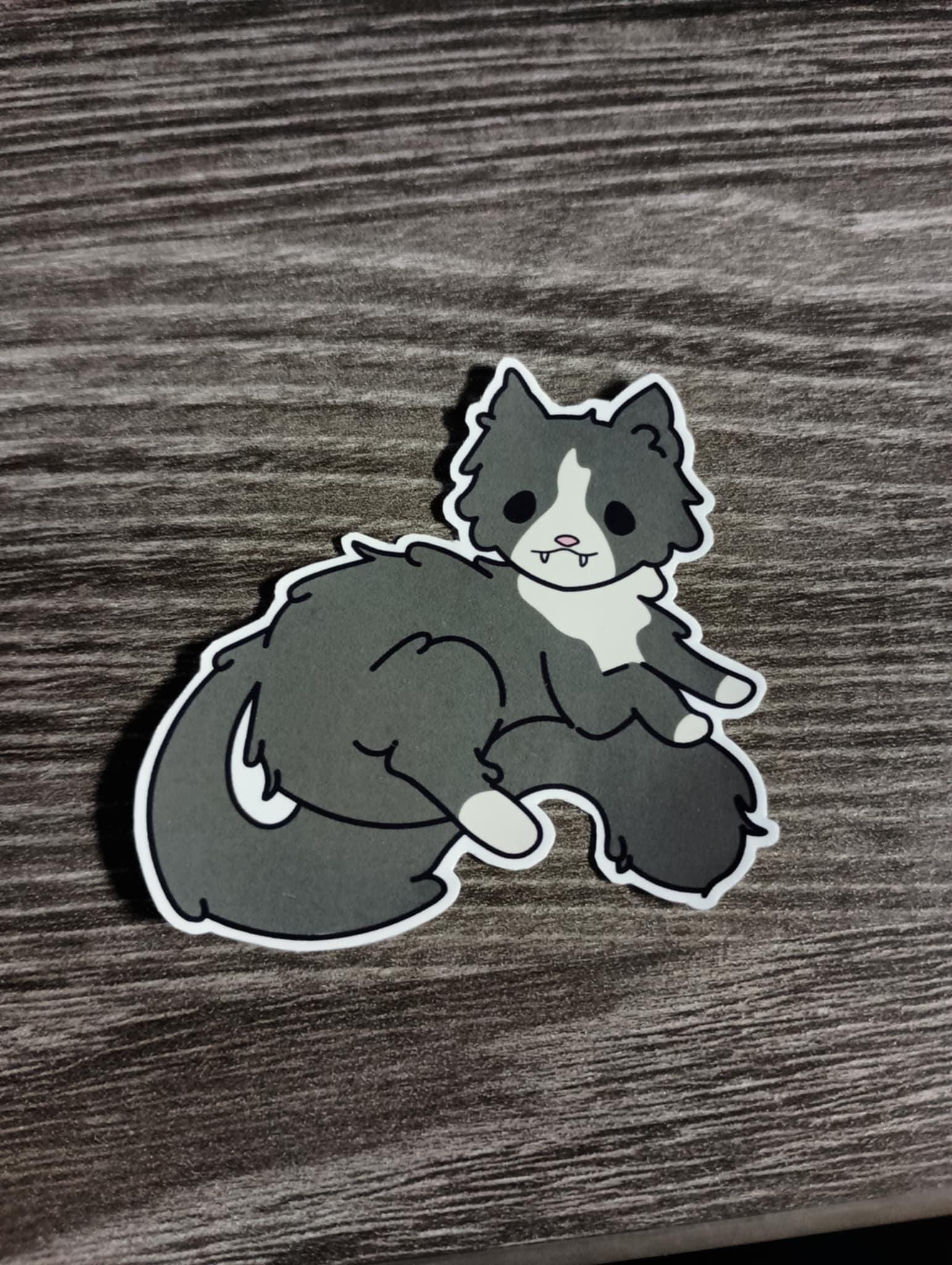 Kitty Vinyl Sticker – Original Cat Art, Laptop Decal - Etsy
