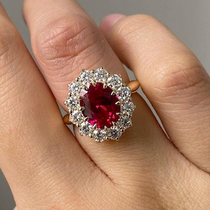 14K Gold Natural Ruby Ring / Genuine Ruby Ring Available in Gold, Rose Gold and White Gold / July Birthstone / Tiny Proposal Ring Jewelry