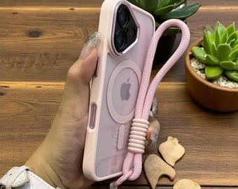 Clear Magnetic Strap iPhone Case: GripView Shockproof TPU Cover