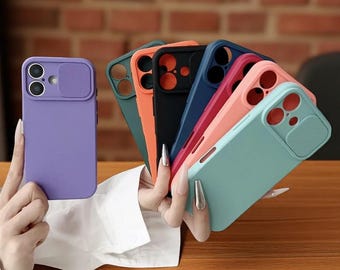 SnapSlide iPhone Camera Shield Case: Soft Silicone Shockproof Cover