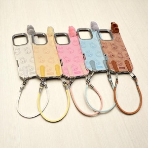 3D Bubu Cartoon iPhone Case: Soft Silicone Cover with Hand Rope