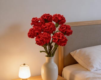 Clavel de ganchillo hecho a mano, decoración del hogar
