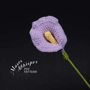 Calla leliebloem haakpatroon | Haakpatroon bloemboeket | DIY-huisdecoratie