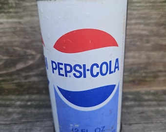 1950年代　ペプシ　ビンテージ缶。 1950年代のペプシコーラ缶レプリカ、コーントップソーダ、紙ラベル