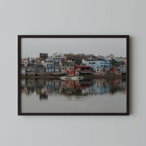 Konsttryck från Pushkarsjön // Indiens resefotografi